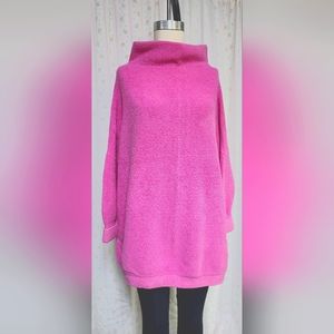 Free People, pink oversized sweater